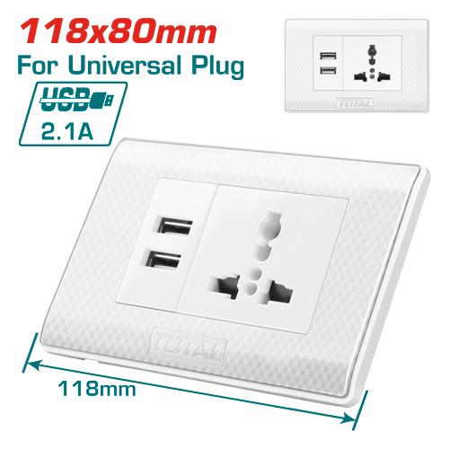 Enchufe 118x80mm