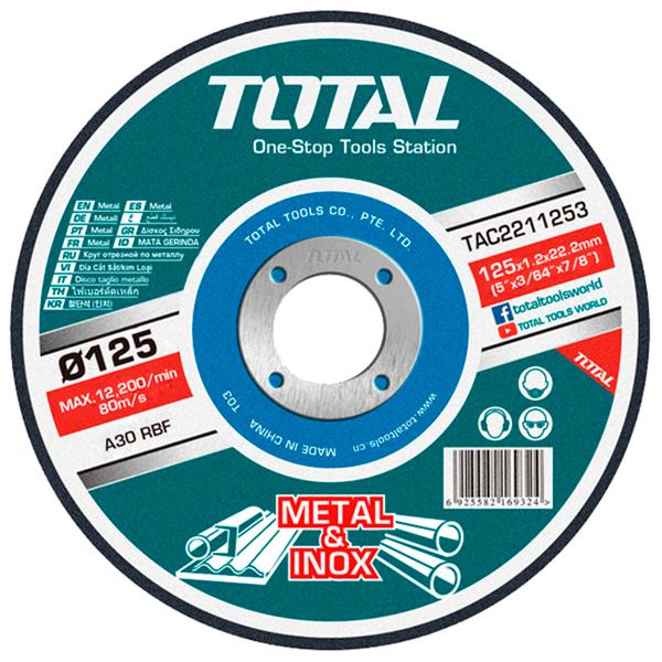 Juego de discos de corte de metal abrasivo 4 1/2".